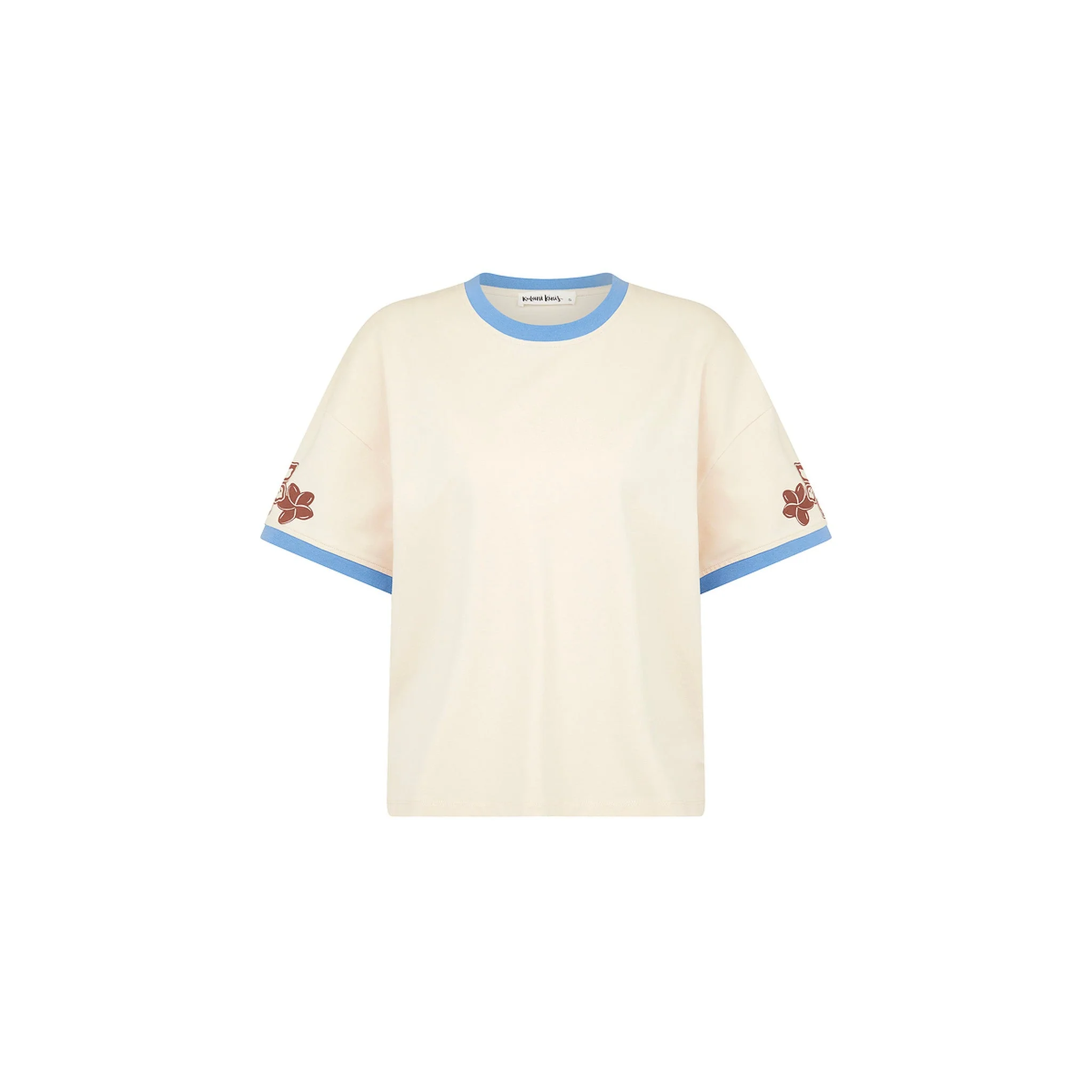 Boyfriend Bind Tee - Frangipani Fizz