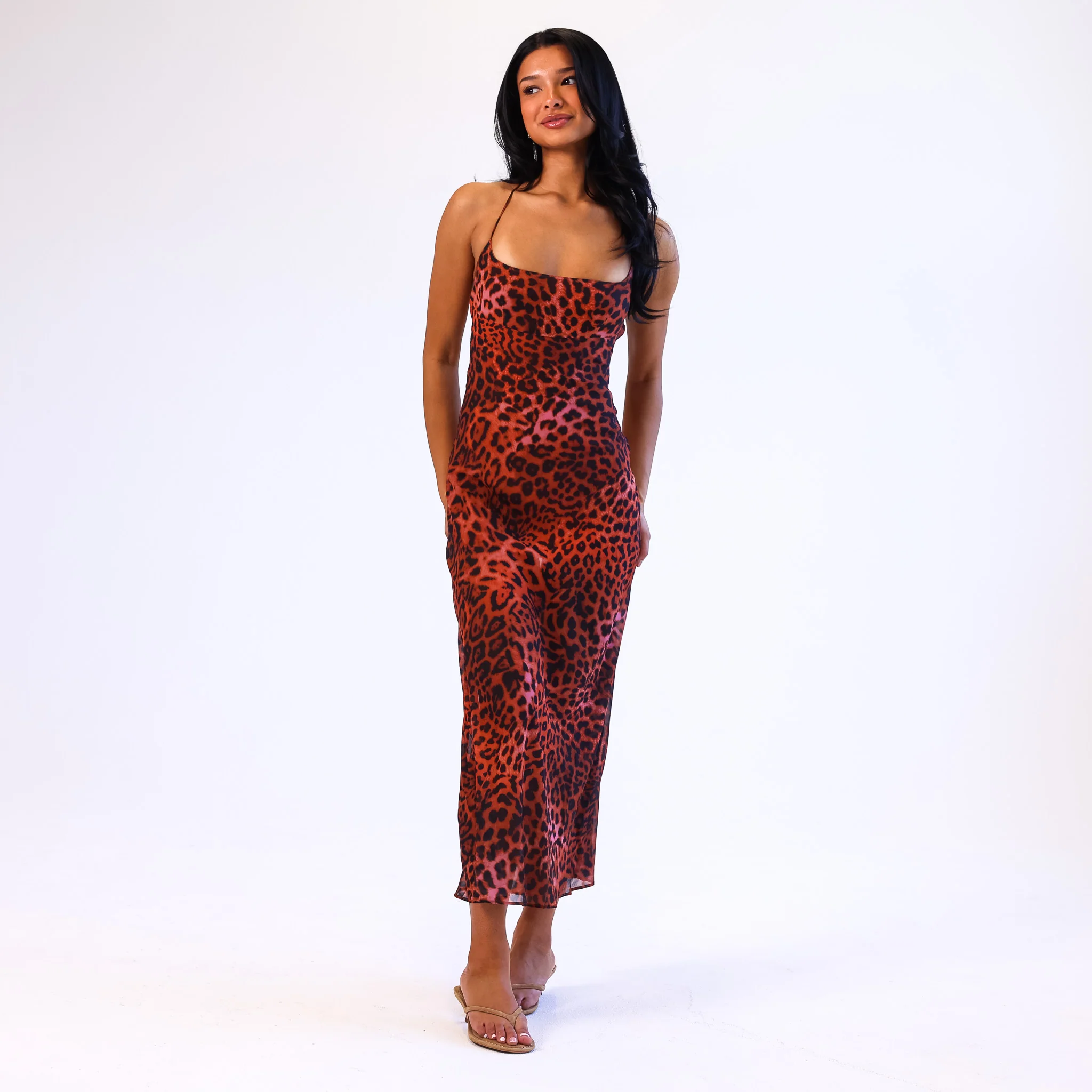 Chiffon Maxi Dress - Leopard Lasso - Image 8