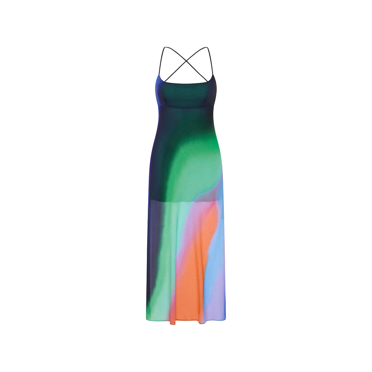 Chiffon Maxi Dress - Spellbound Swirl