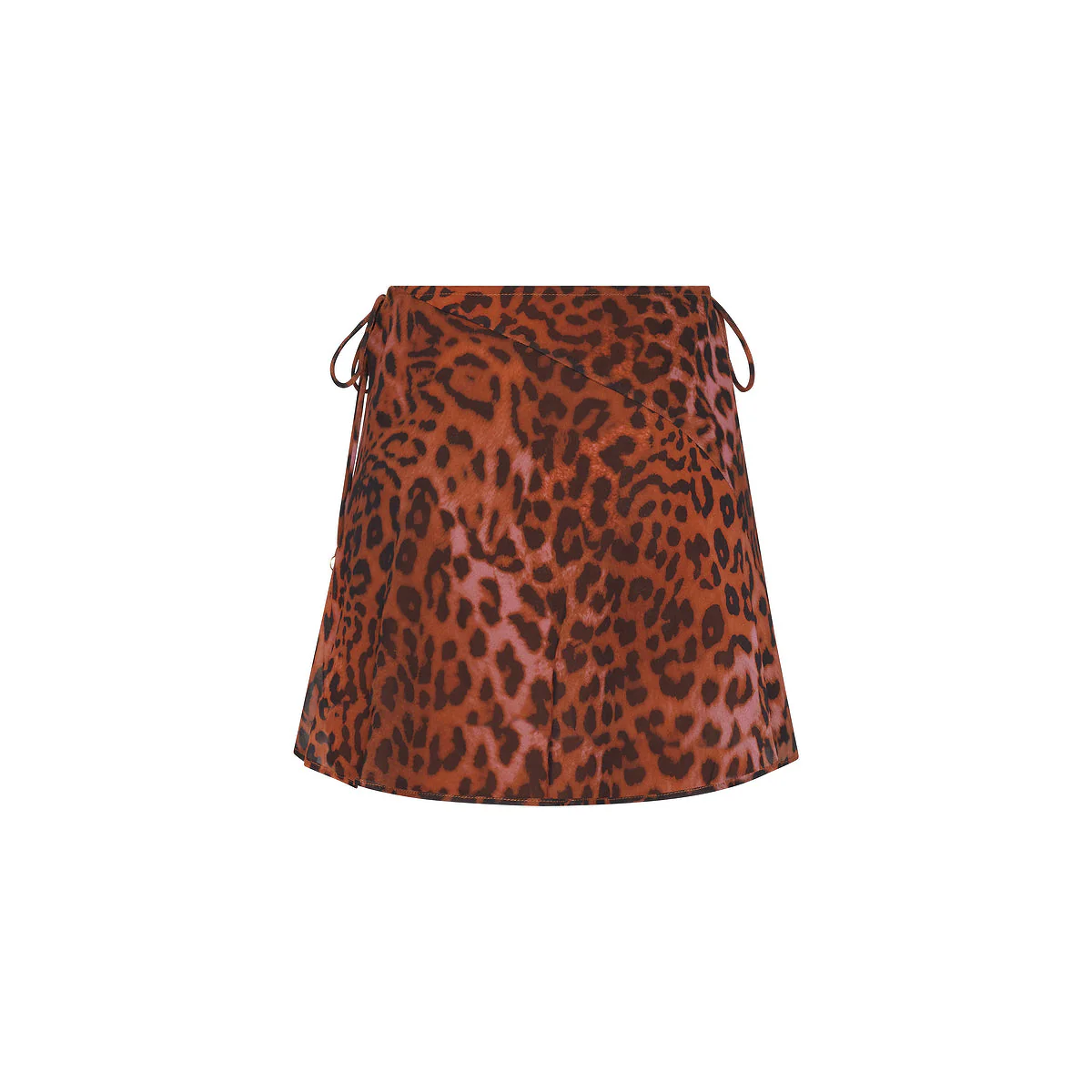 Chiffon Tie Side Mini Skirt - Leopard Lasso - Image 10