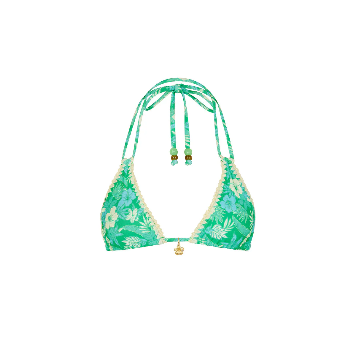 Crochet Halter Bikini Top - Barefoot Breeze