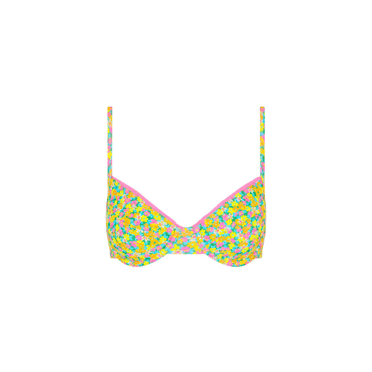Decorative Ditzy Underwire Bikini Top - Hula Honey