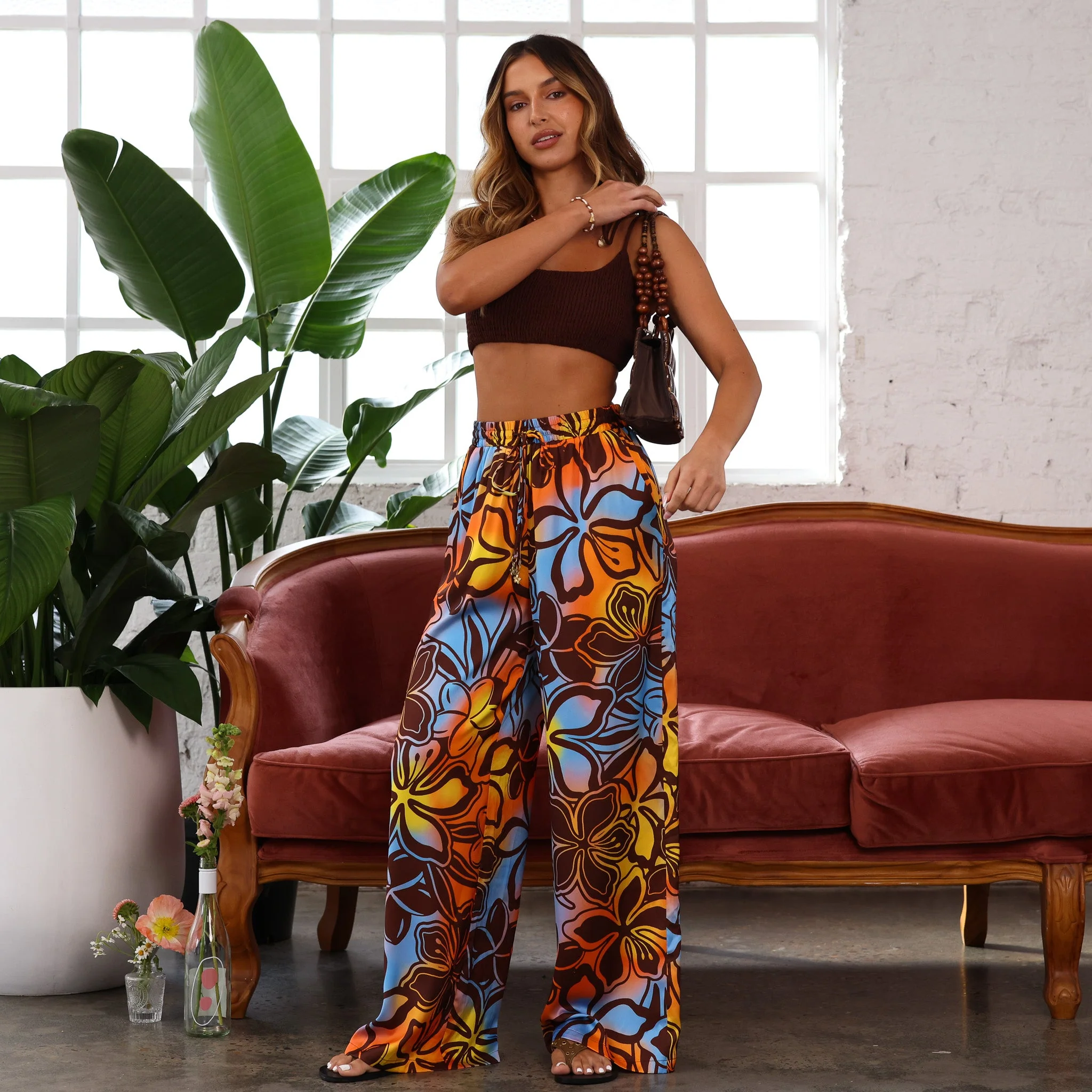 Drawstring Resort Pants - Frangipani Fizz - Image 4