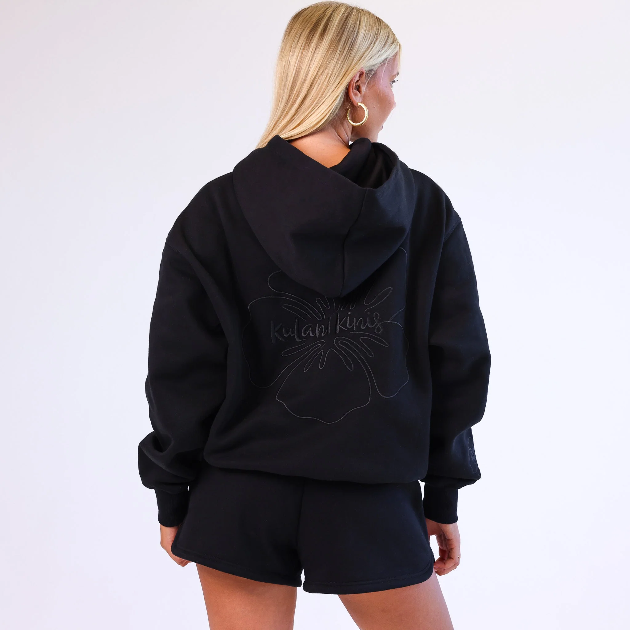 Embroidered Hoodie - Twilight Black - Image 4