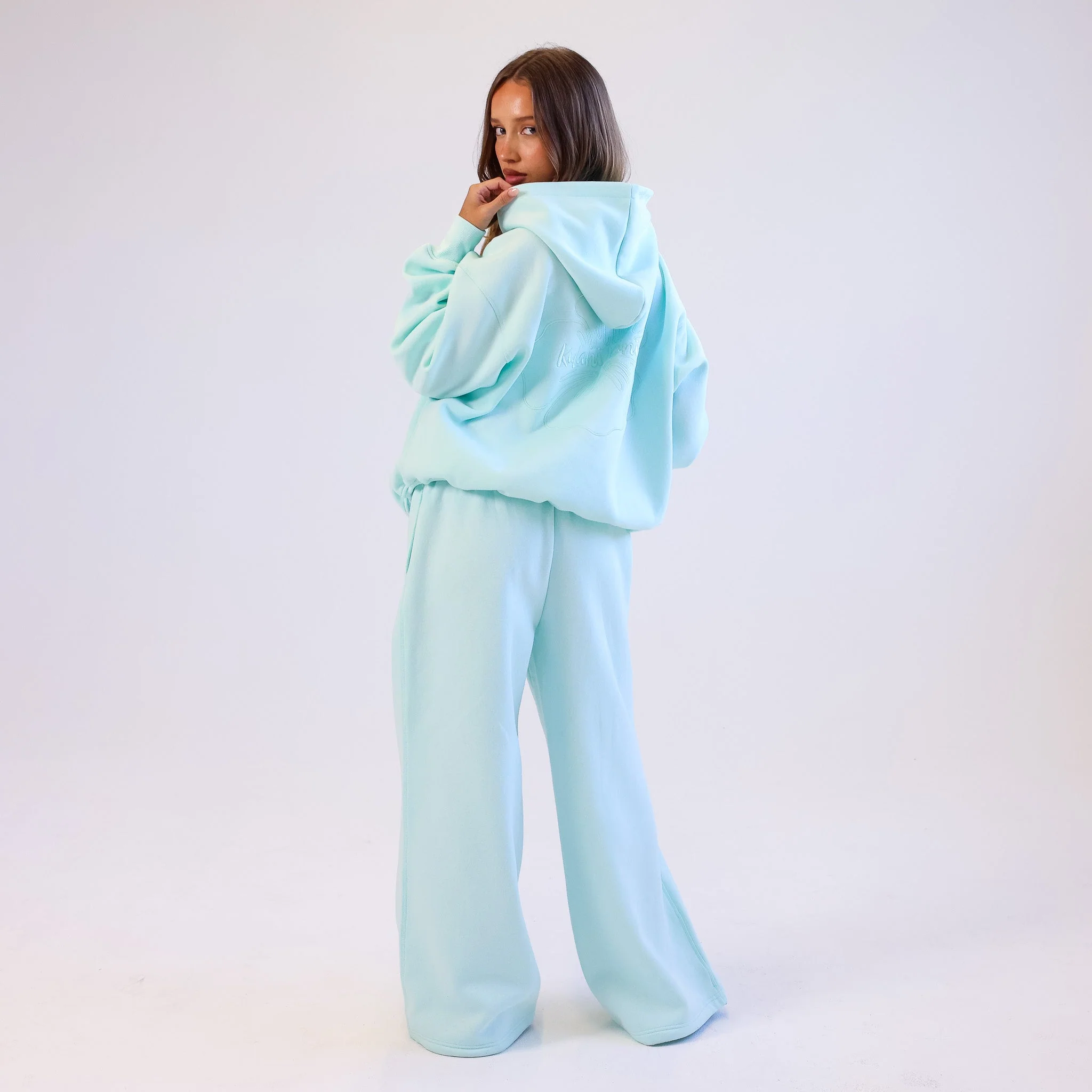 Embroidered Track Pants - Jelly Mint - Image 6