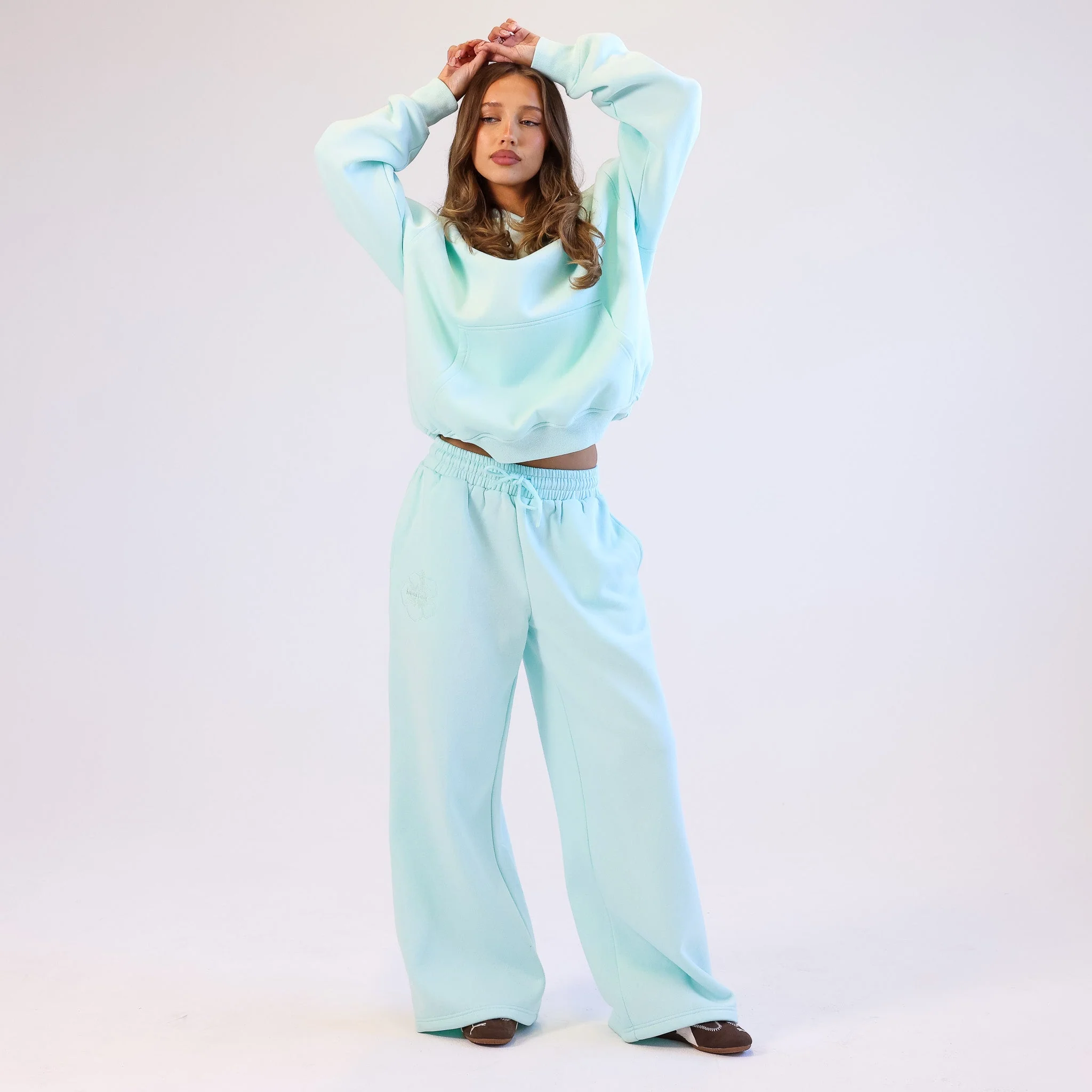 Embroidered Track Pants - Jelly Mint - Image 7