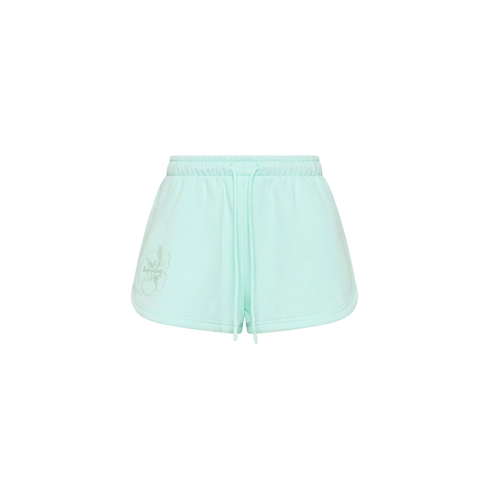 Embroidered Track Shorts - Jelly Mint