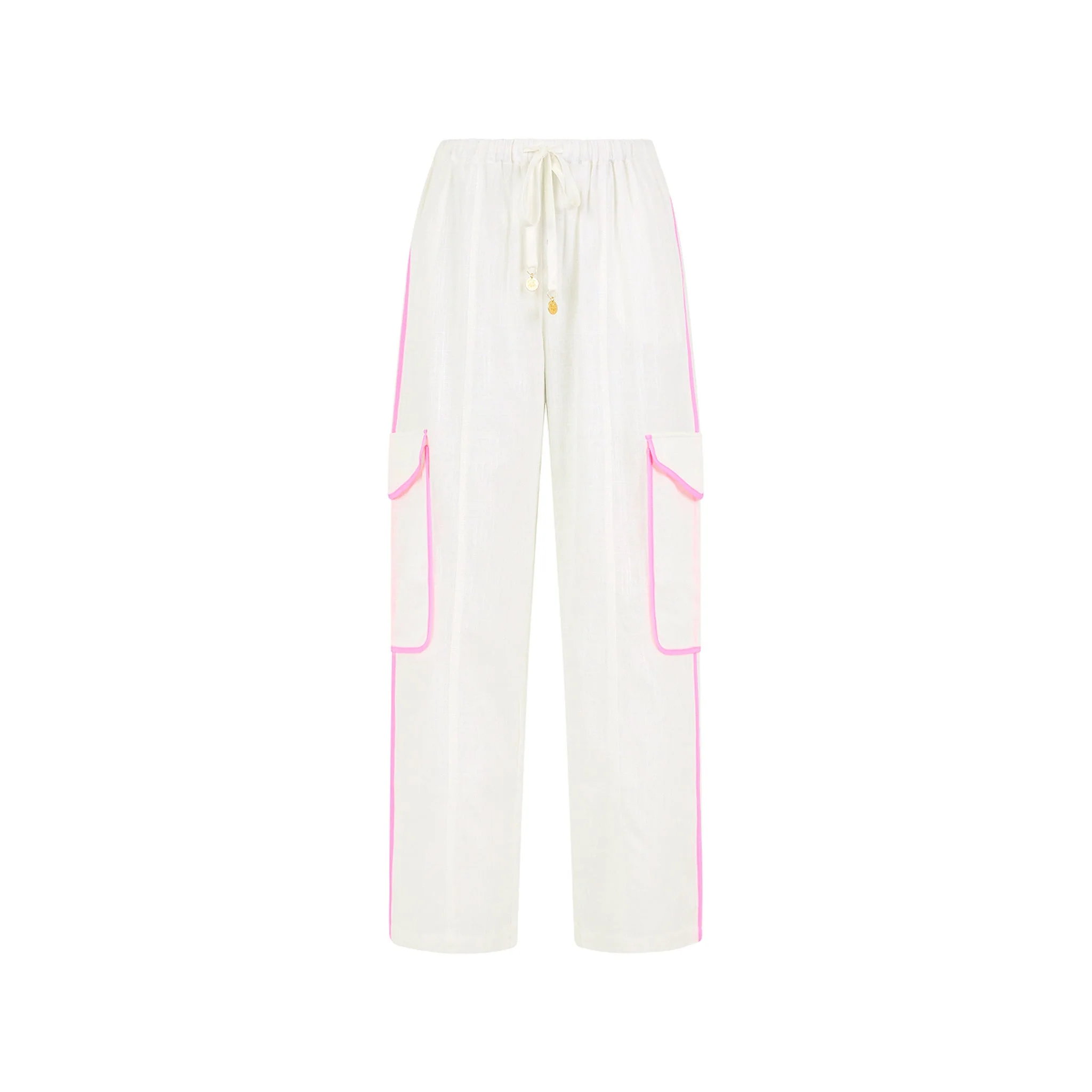 Essential Cargo Pants - White