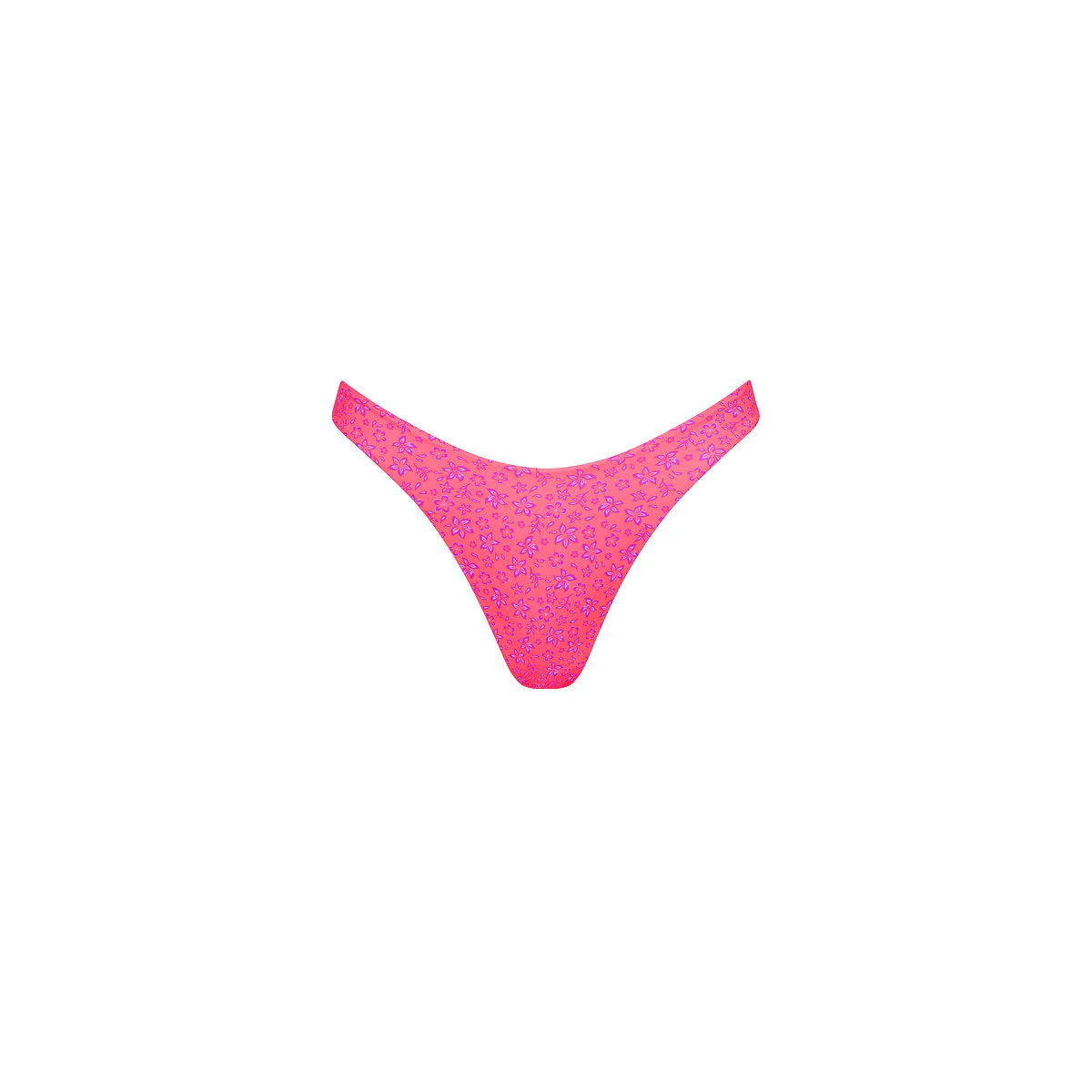 Gathered Deep V Thong Bikini Bottom - Kiss Me