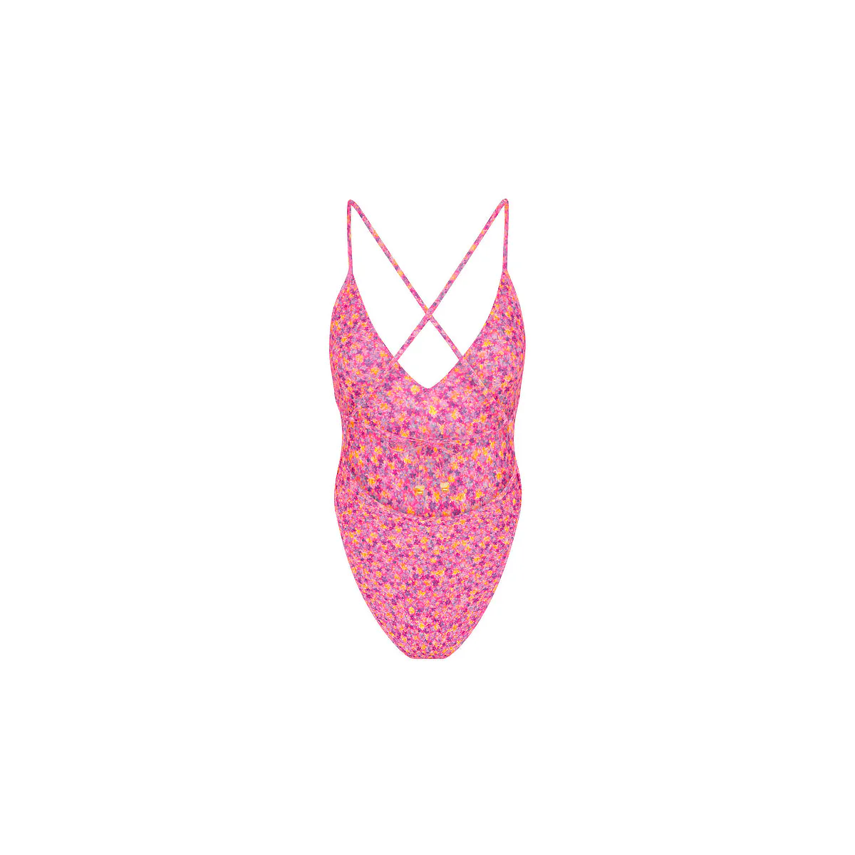 Plunge Cross Back One Piece - Gelato Bloom - Image 9
