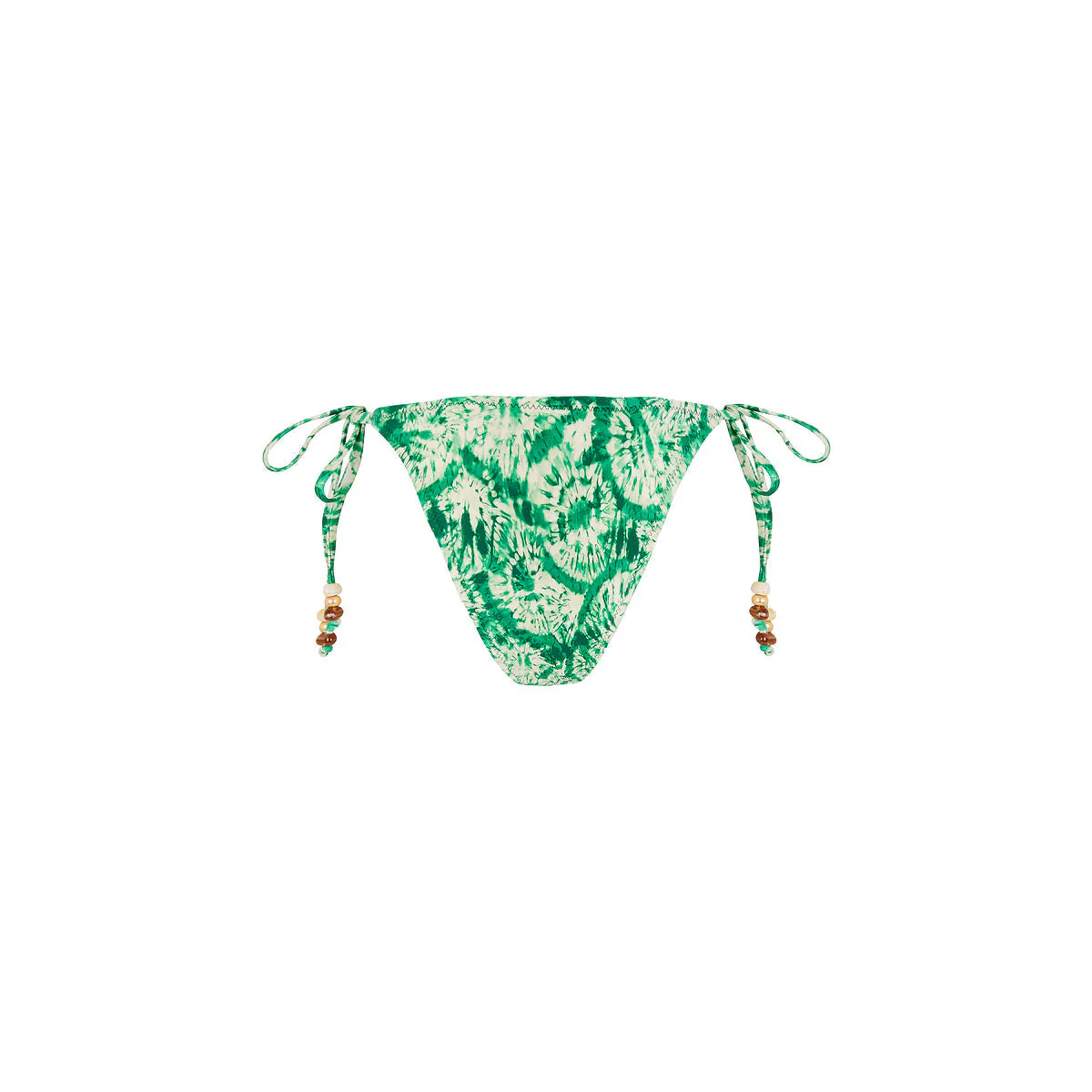 Ring Cheeky Tie Bikini Bottom - Emerald Tides - Image 10
