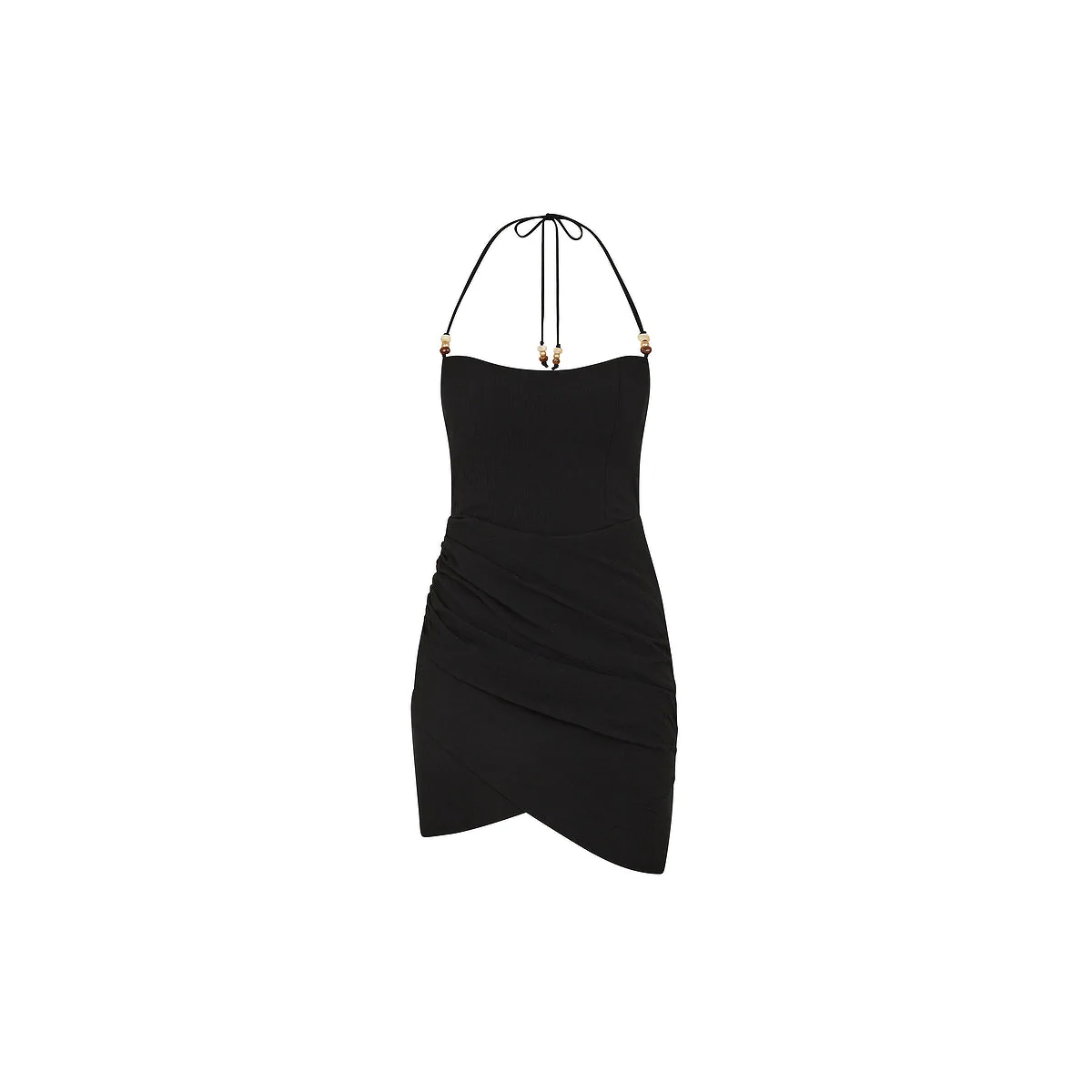 Ruched Side Mini Dress - Twilight Black