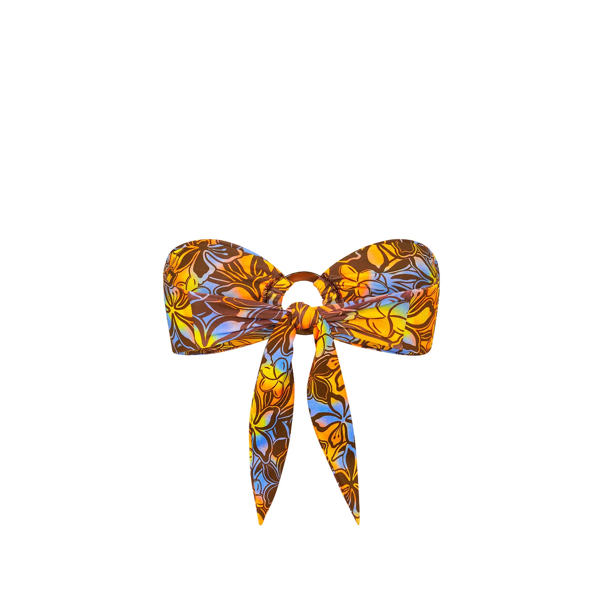 Strapless Bandeau Bikini Top - Frangipani Fizz - Image 10