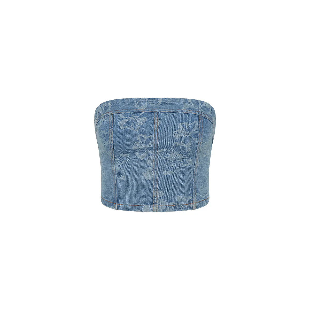 Strapless Bustier Top - Dixie Denim