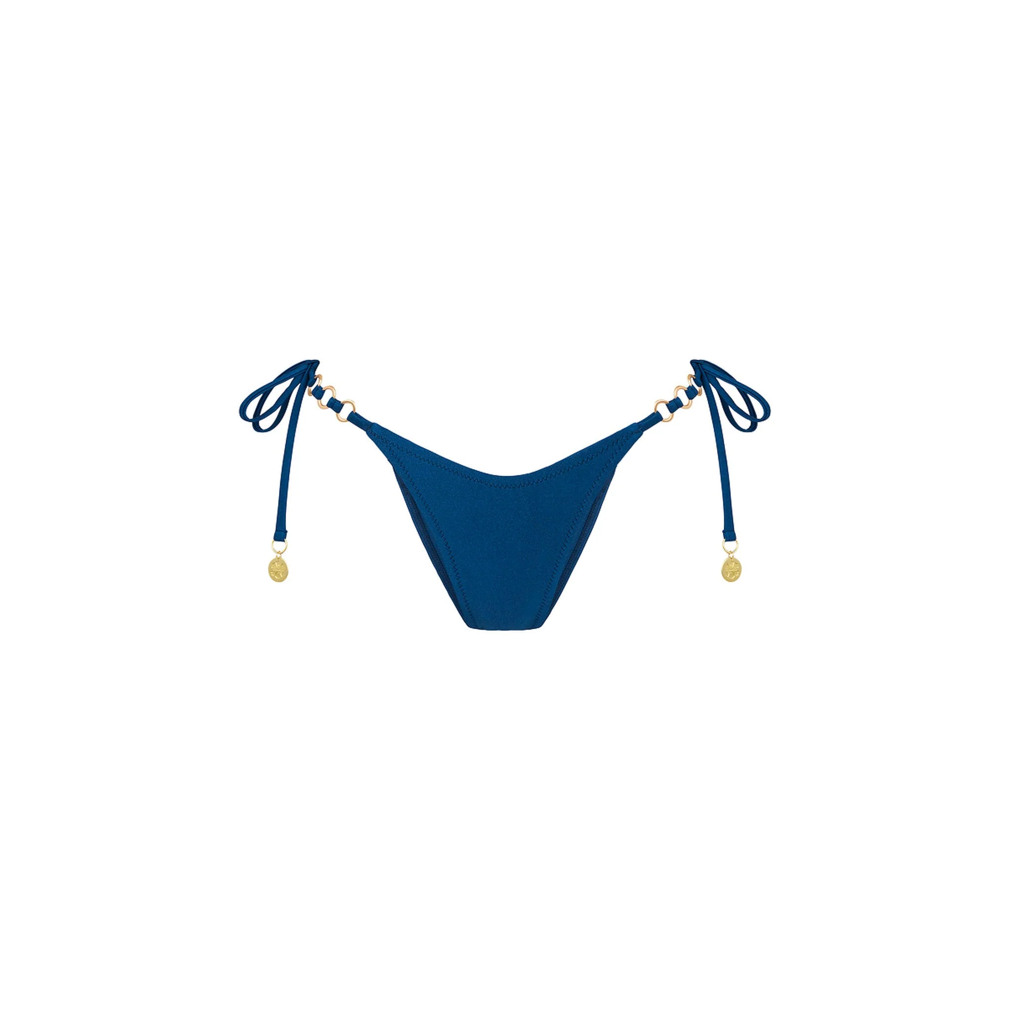 Trio Ring Cheeky Tie Bikini Bottom - Mystic Moon