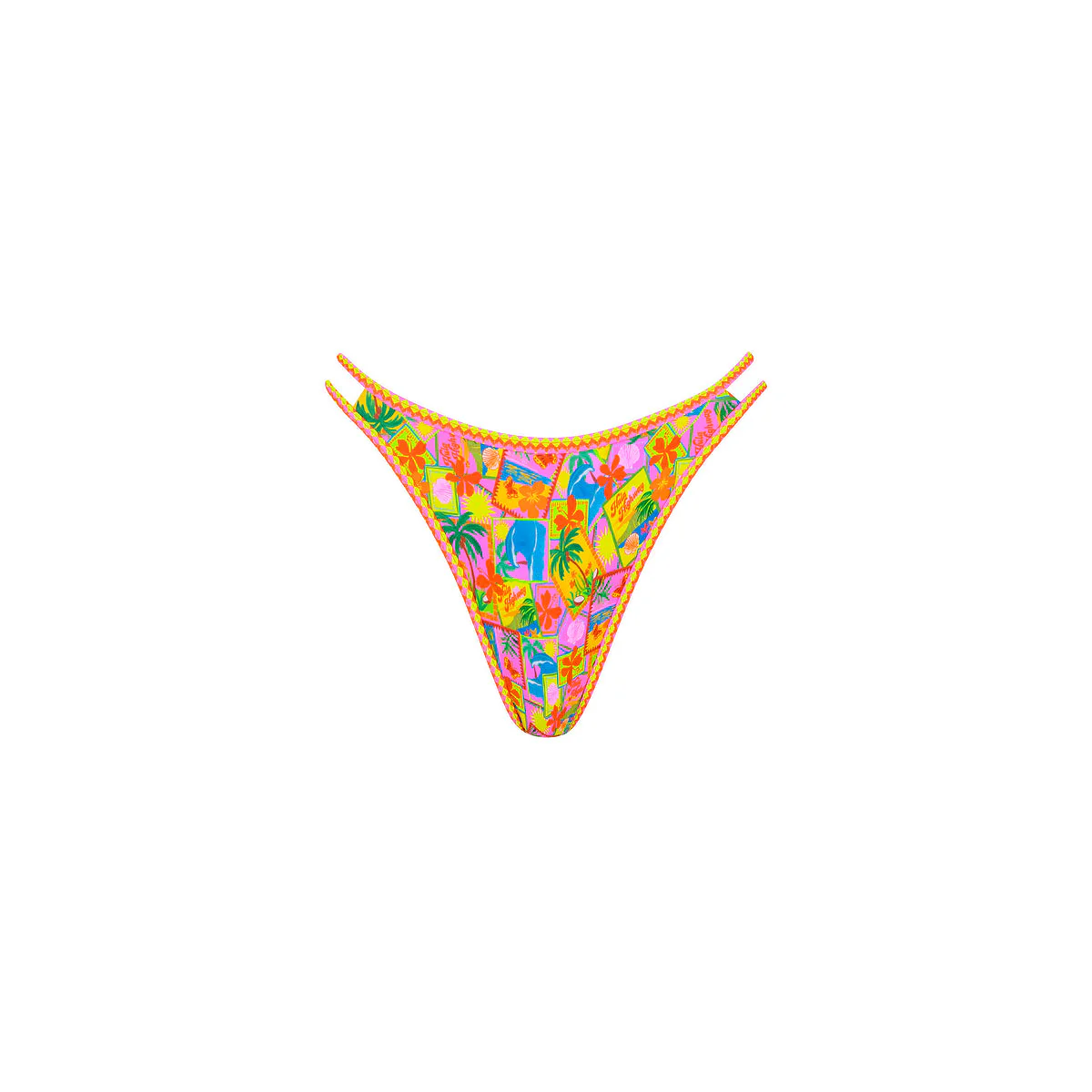 Twin Strap Cheeky Bikini Bottom - Sunshine Snaps